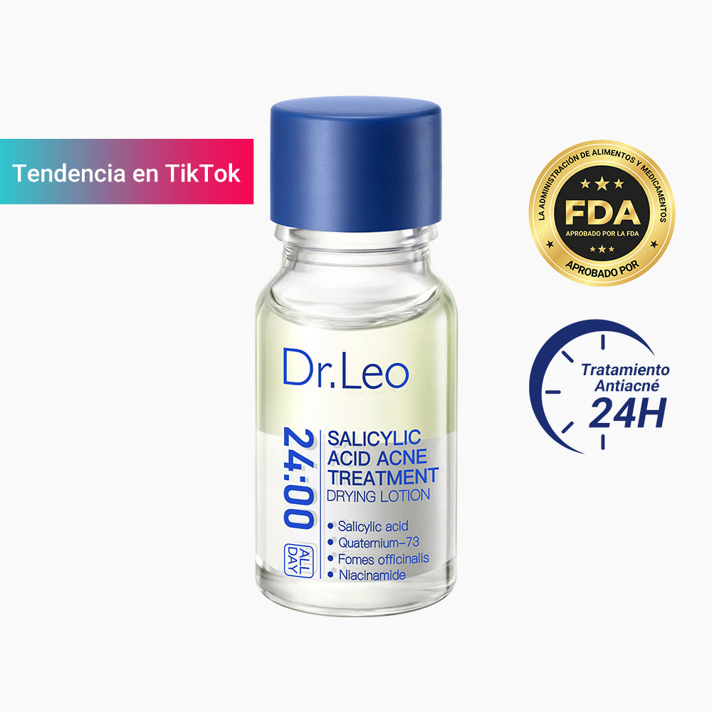 Loción para el tratamiento del acné con ácido salicílico