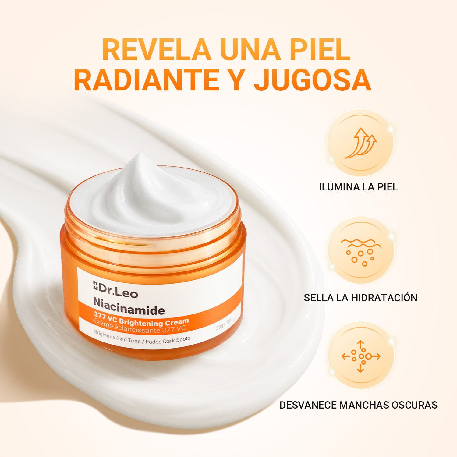 【Preventa】Dr.Leo 377 VC Crema Blanqueadora y Antimanchas