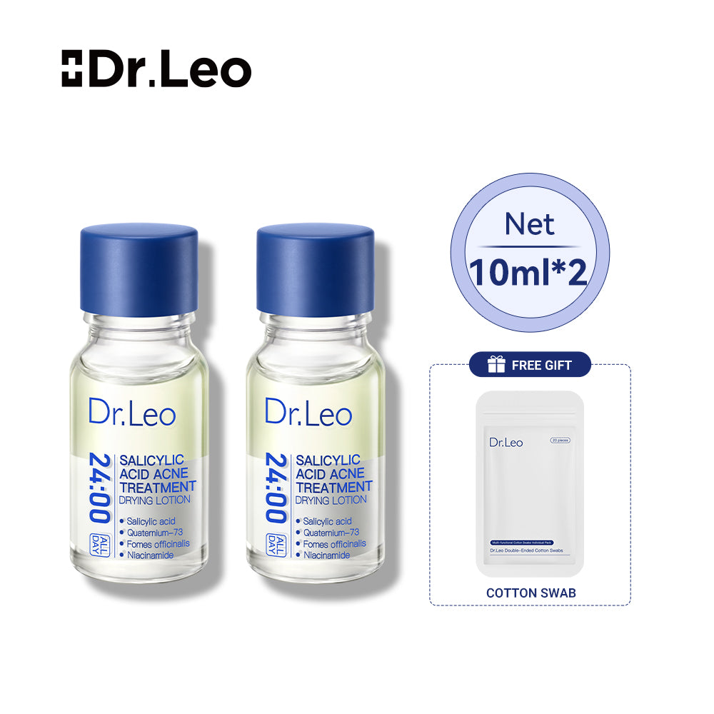 Loción secante para el tratamiento del acné con ácido salicílico del Dr. Leo