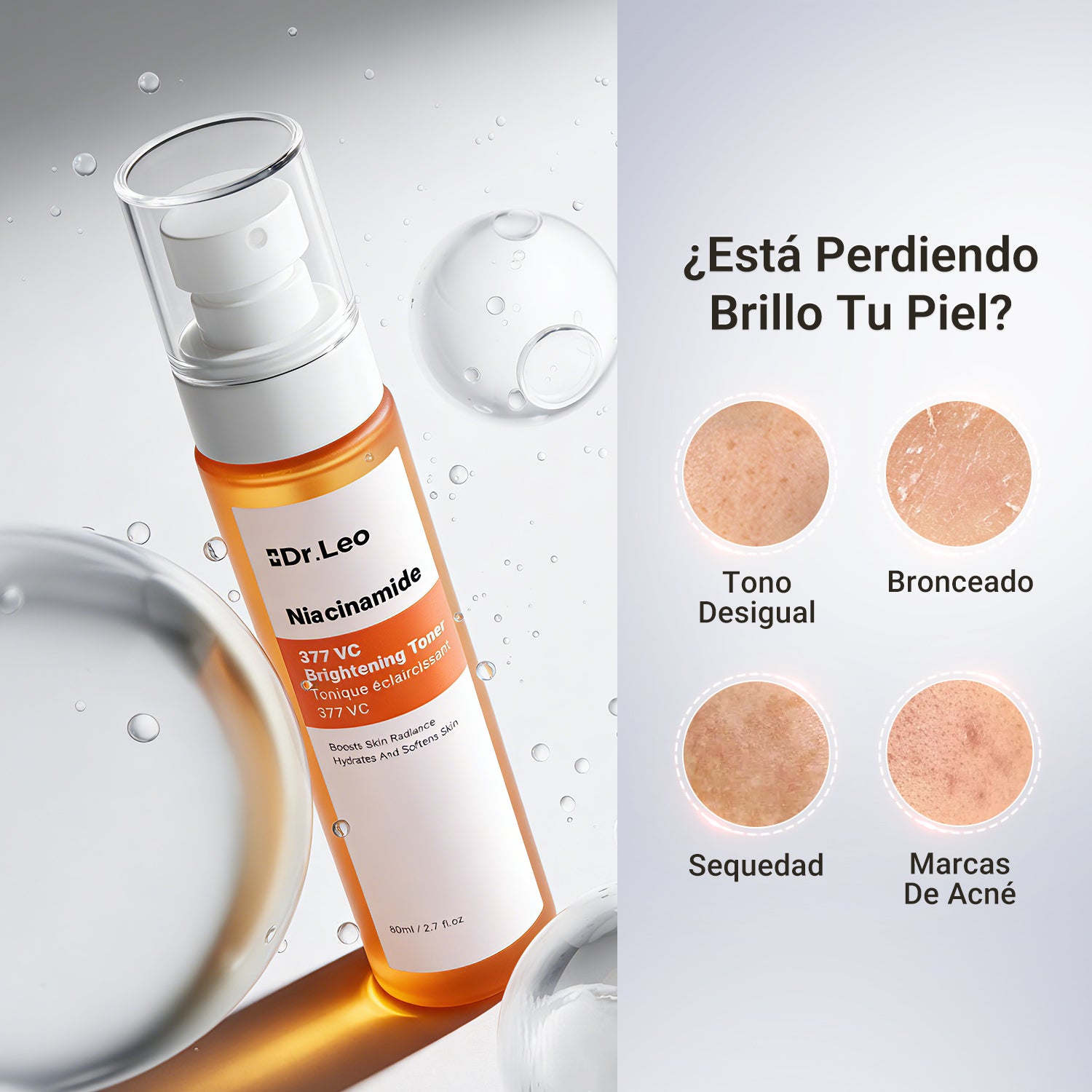 Tónico iluminador de niacinamida 377 VC