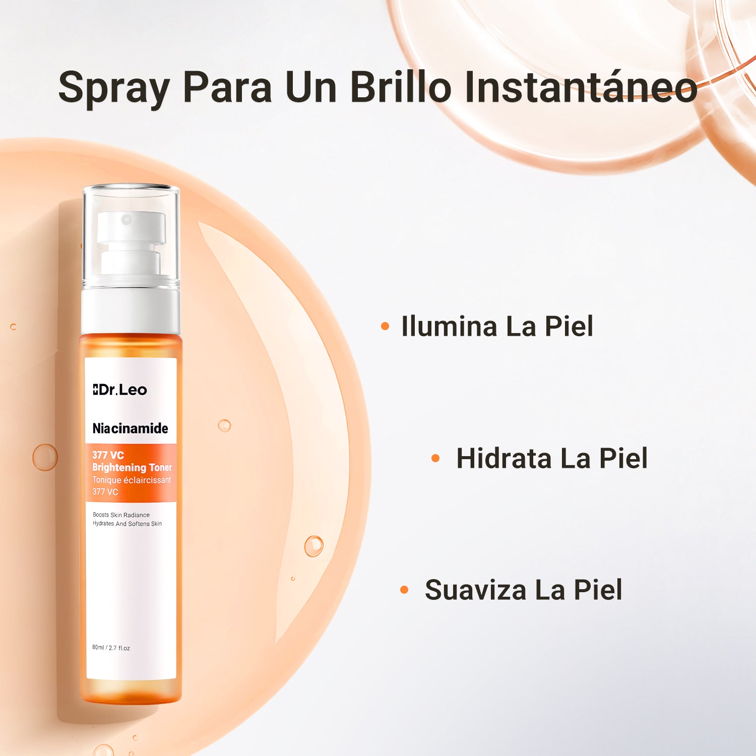 Tónico iluminador de niacinamida 377 VC