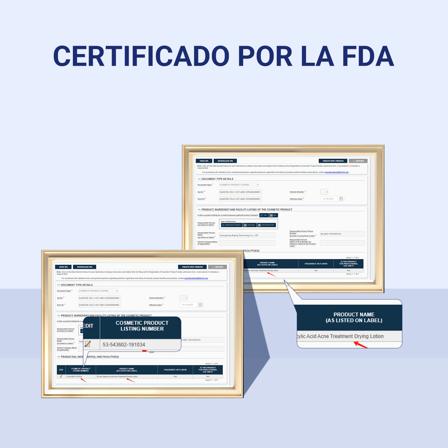 Loción secante para el tratamiento del acné con ácido salicílico del Dr. Leo