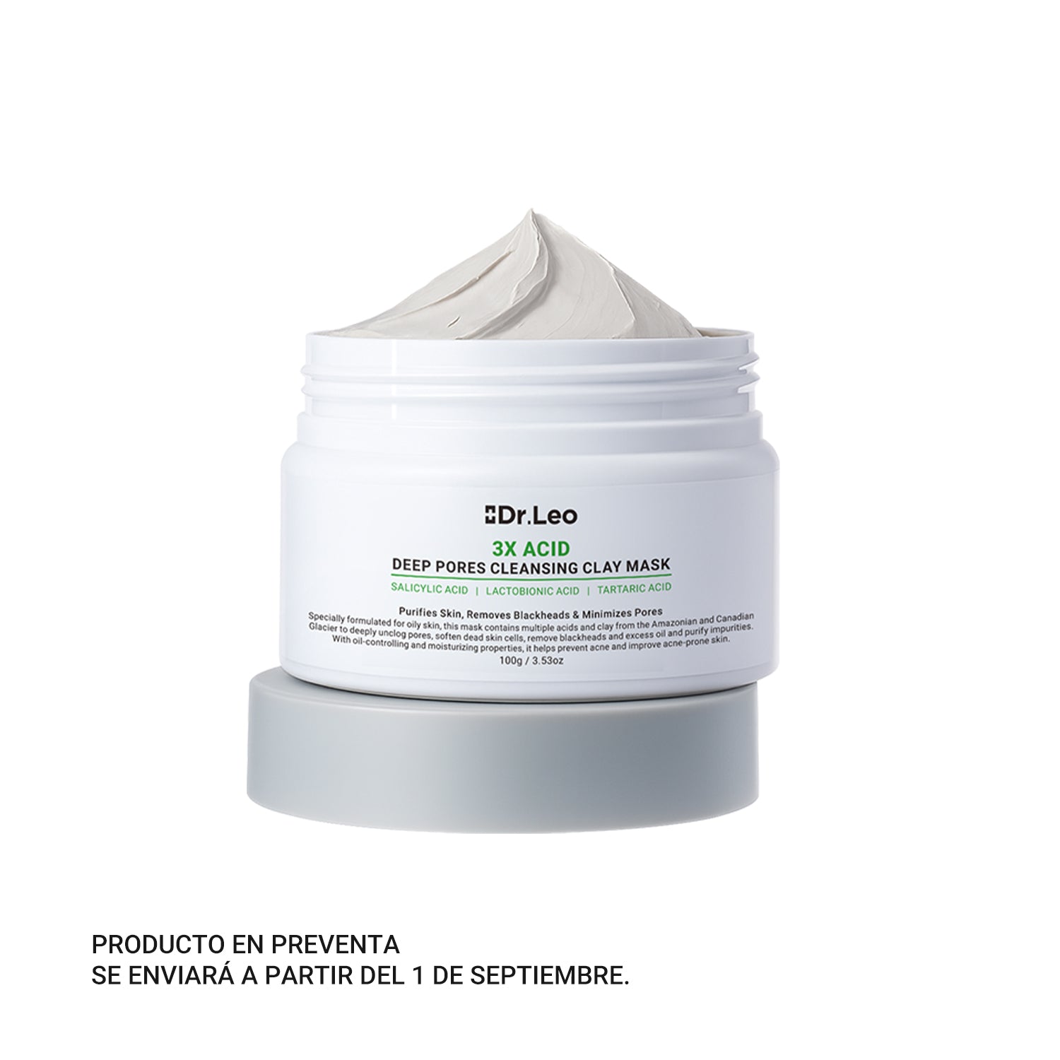 【Preventa】Mascarilla de Arcilla con 3 Ácidos para Limpieza Profunda de Poros