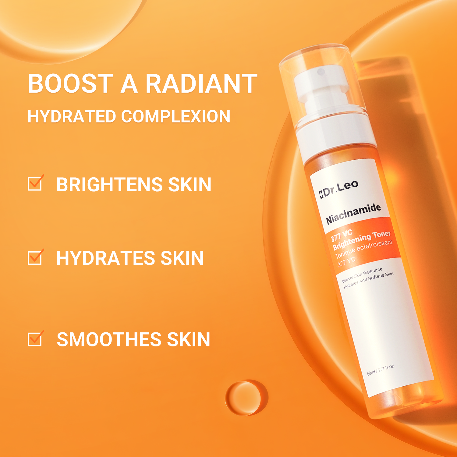 Tónico iluminador de niacinamida 377 VC