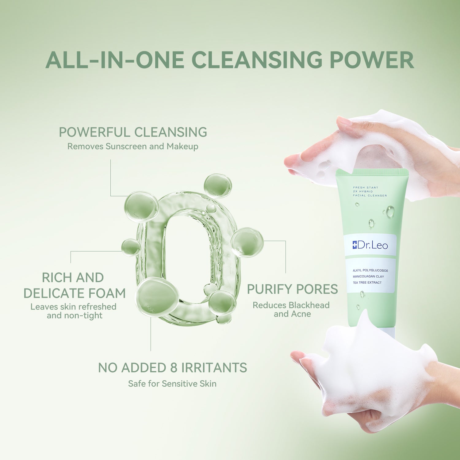 Dr.Leo Fresh Start 2X Hybrid Facial Cleanser