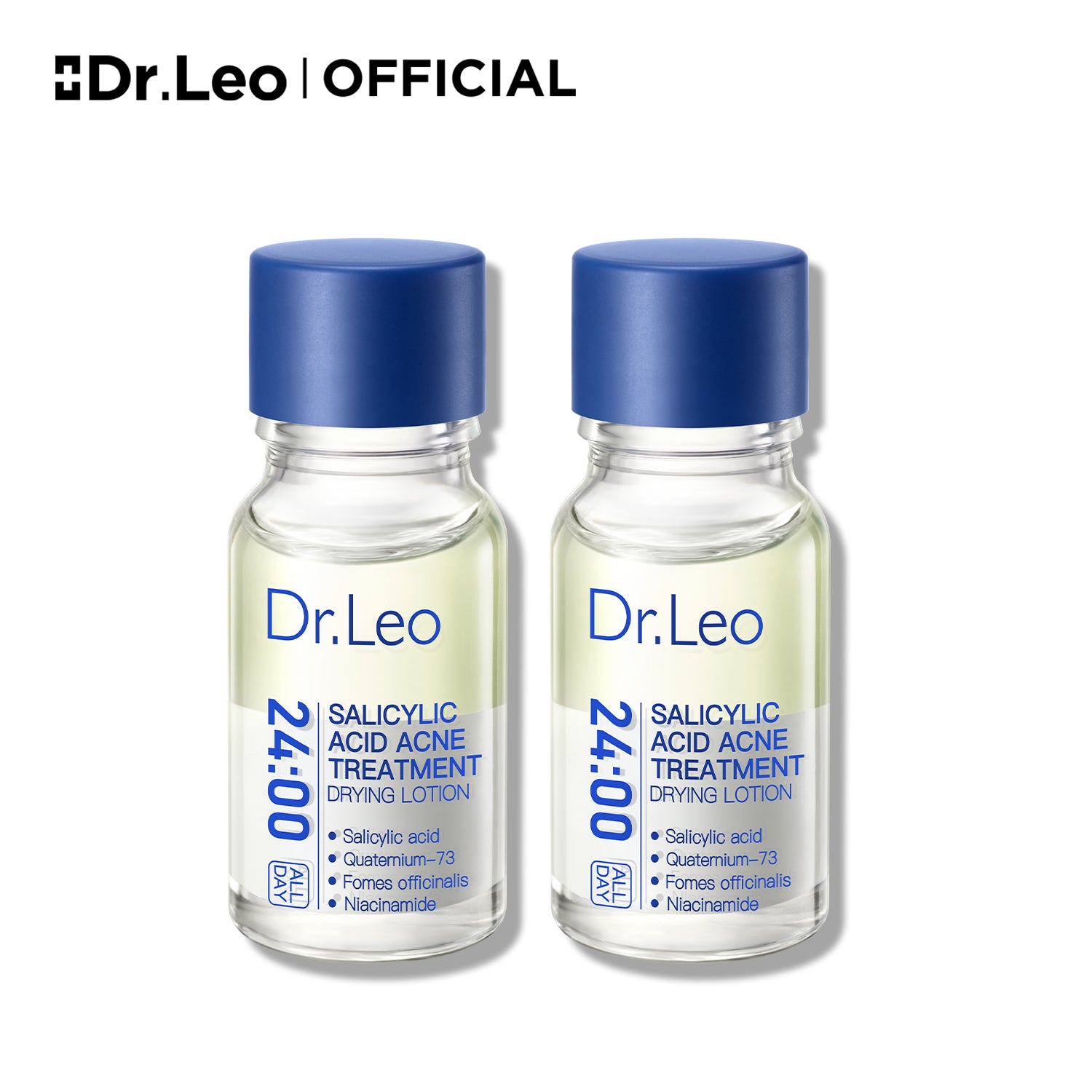 Loción secante para el tratamiento del acné con ácido salicílico del Dr. Leo