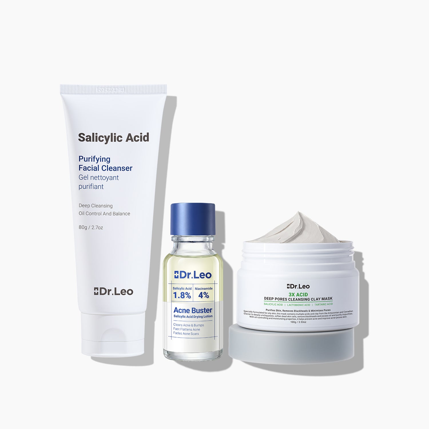 3-Step Acne Control Routine (Cleanser + Mask + Drying Lotion Plus
